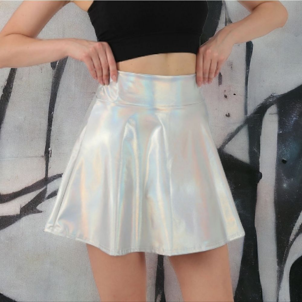 Iridescent Mini Skirt